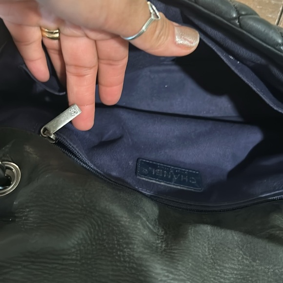 Iridescent Black Chanel Single flap Bag - Picture 6 of 9